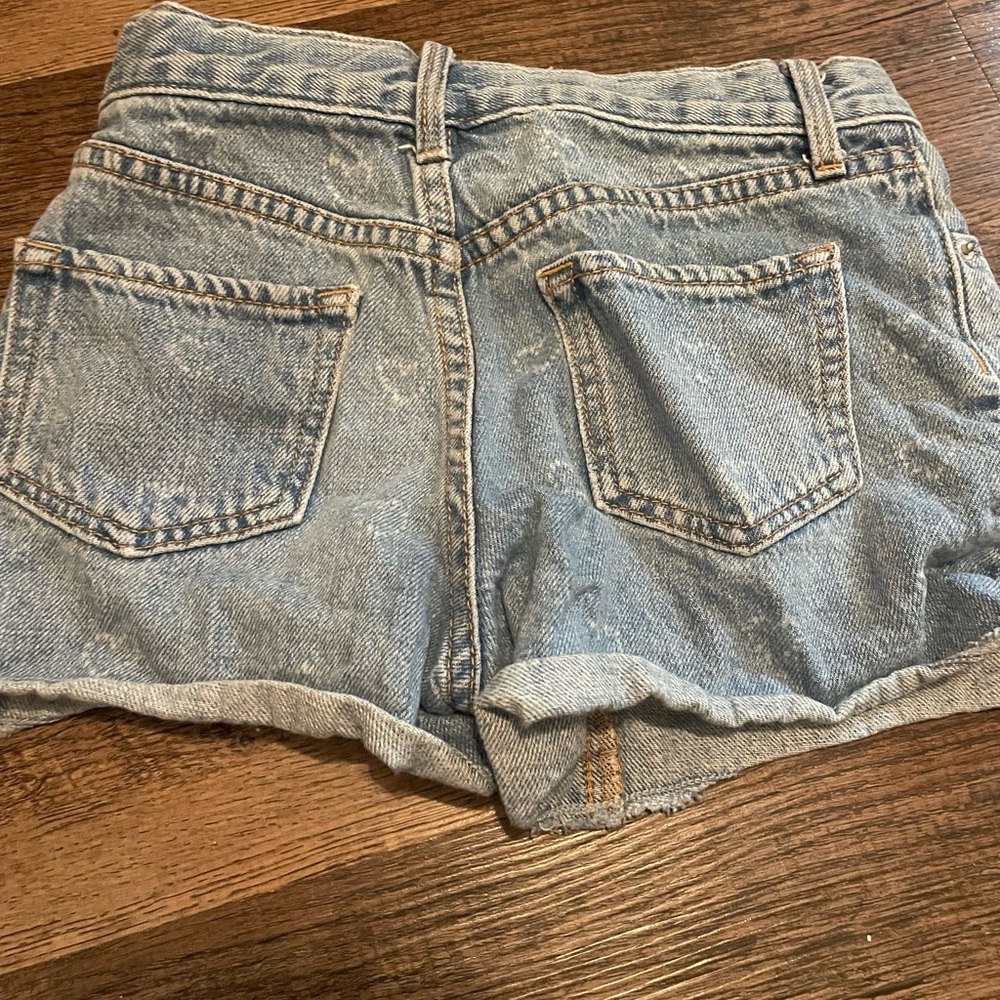 Old Navy Blue Jean Shorts Distressed Cut-Off - Picture 2 of 5